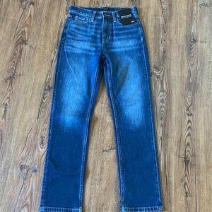 Banana Republic high rise straight ankle jeans, size 27L